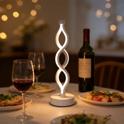 Lampe a poser design noire table diner