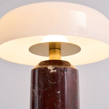 Lampe champignon design marbre chapeau