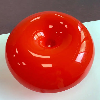 Lampe champignon orange abat-jour
