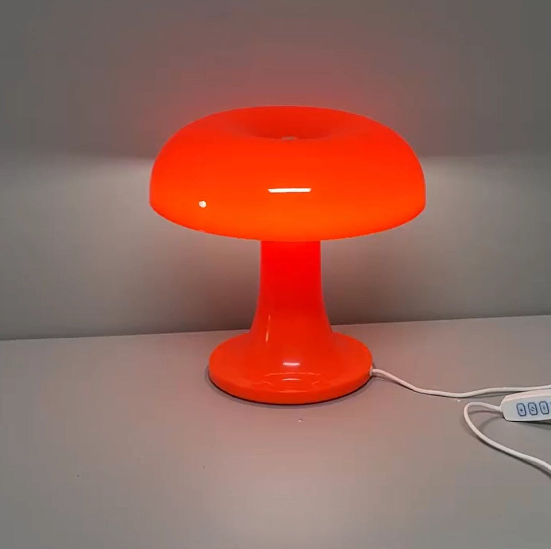 Lampe champignon orange froide