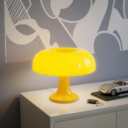 Lampe champignon orange jaune voiture