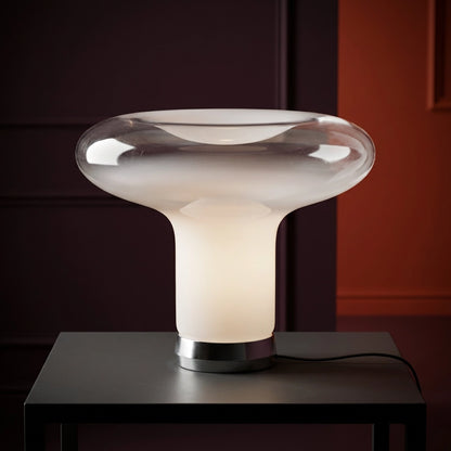 Lampe champignon pure design bordeau orange