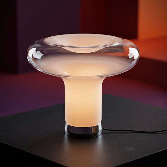 Lampe champignon pure design rose orange