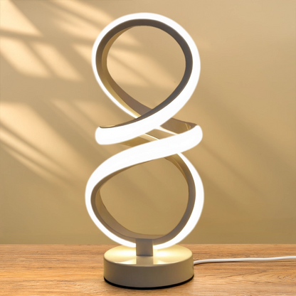 lampe a poser bande led design blanche variante