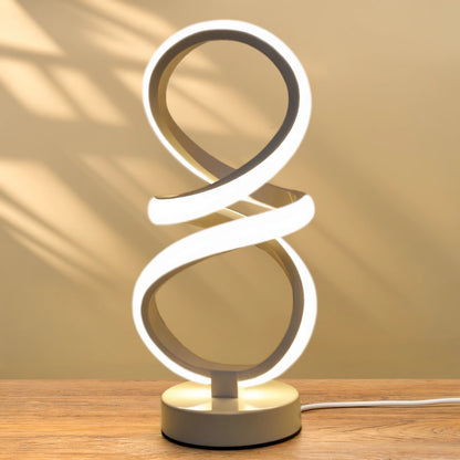 lampe a poser bande led design blanche