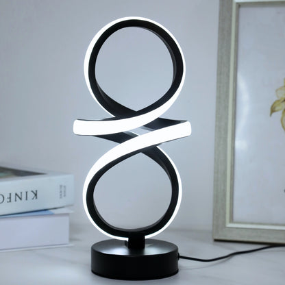 lampe a poser bande led design noire cadre