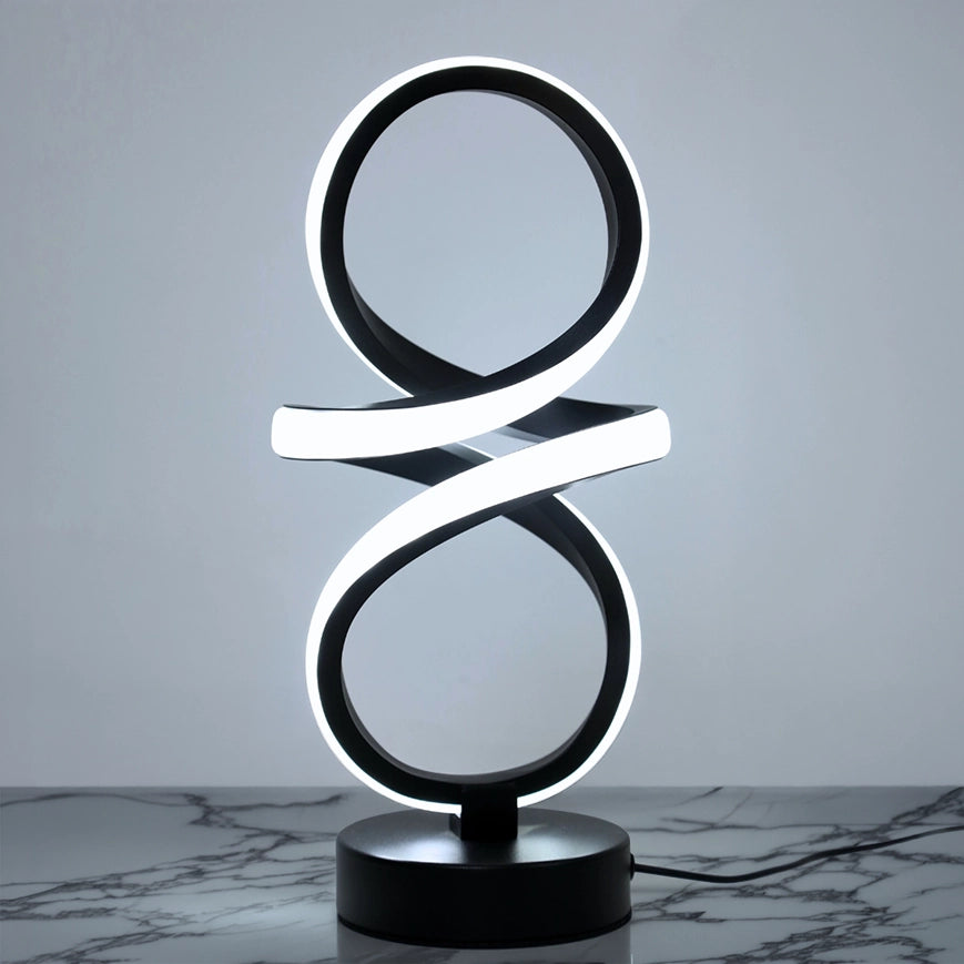 lampe a poser bande led design noire variante