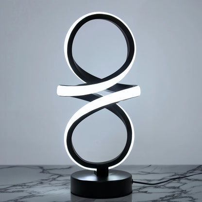 lampe a poser bande led design noire variante
