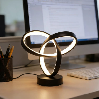 lampe à poser noir bureau ordinateur écran