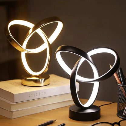 lampe à poser or bureau livres noir or