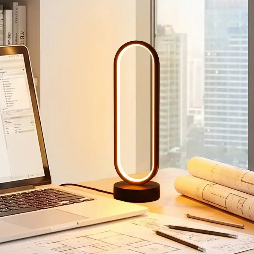 lampe à poser ovale bureau architecte