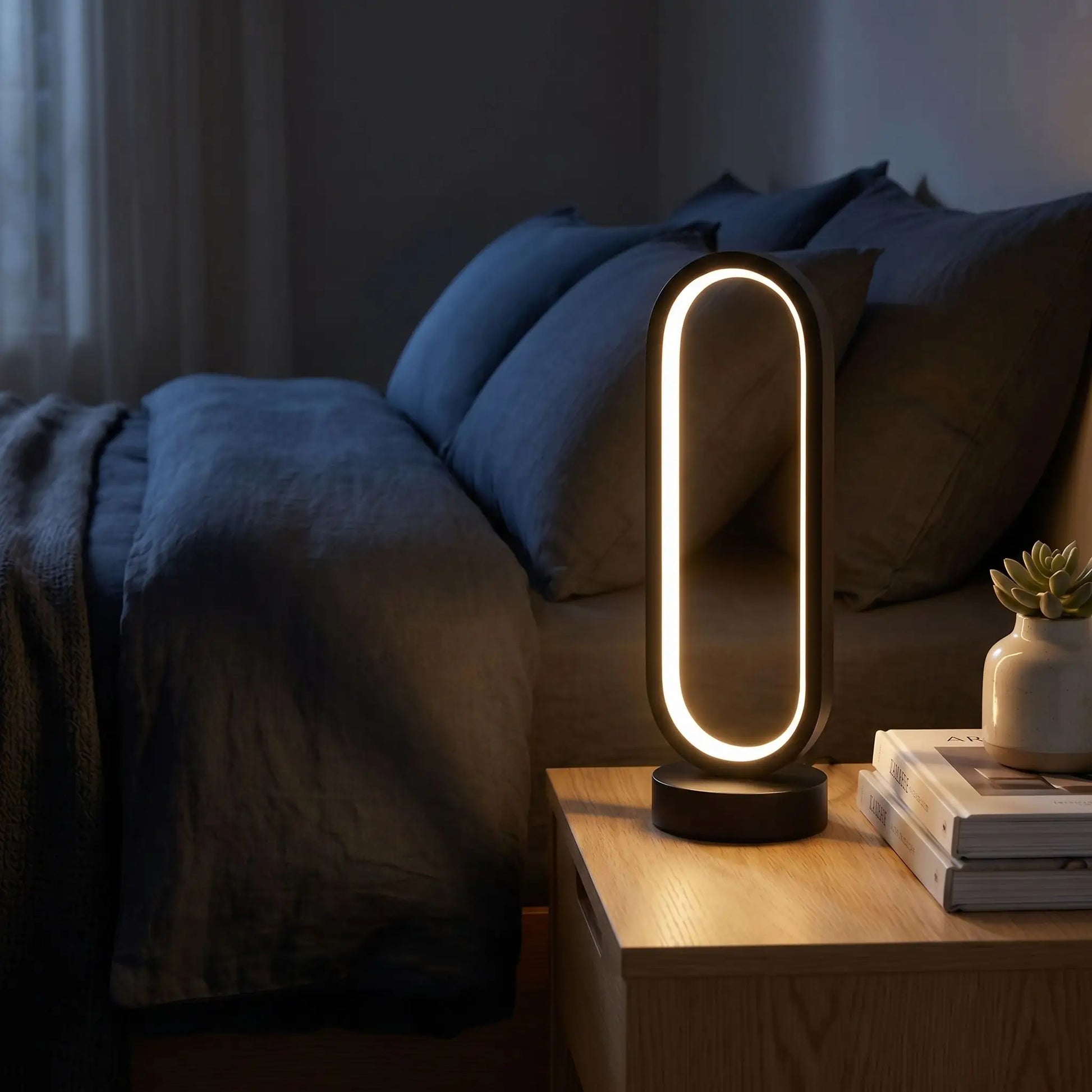 lampe à poser ovale chambre nuit