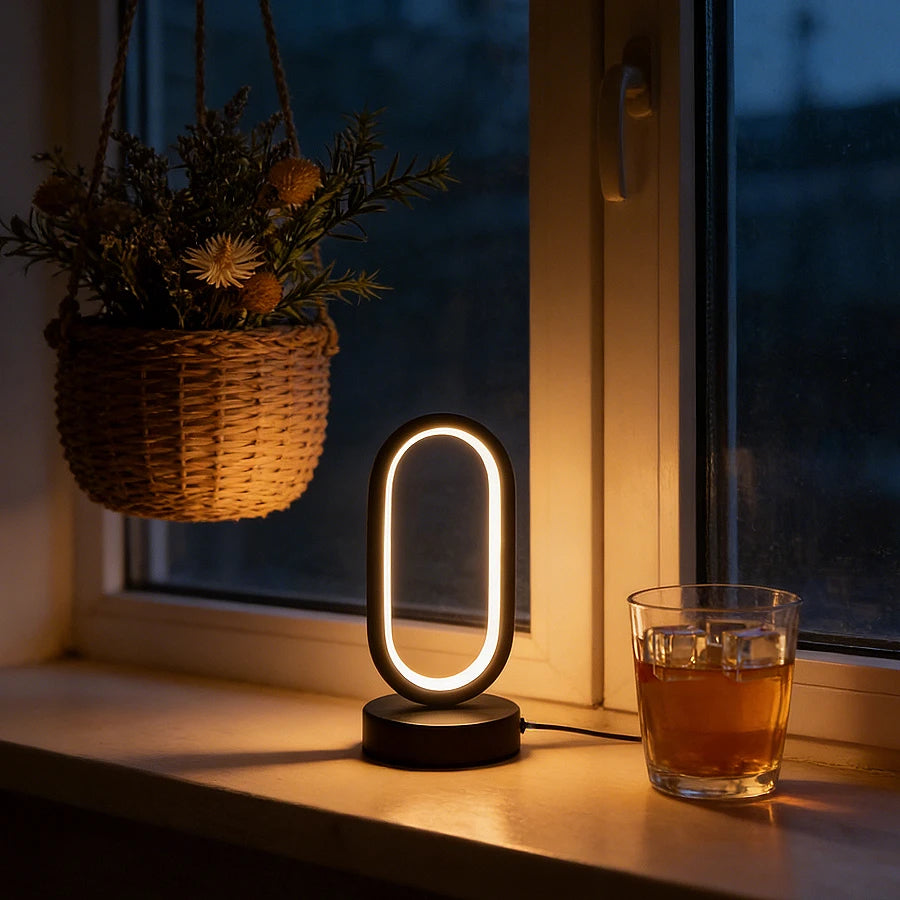 lampe à poser ovale petite fenêtre