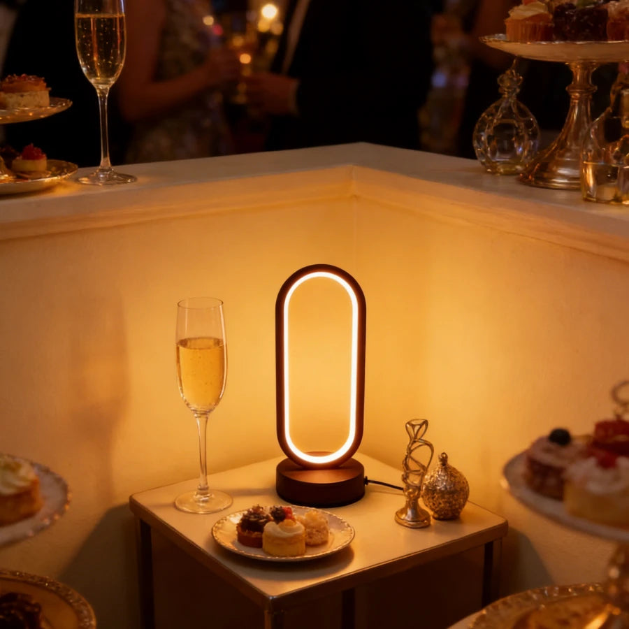 lampe à poser ovale petite soirée réception