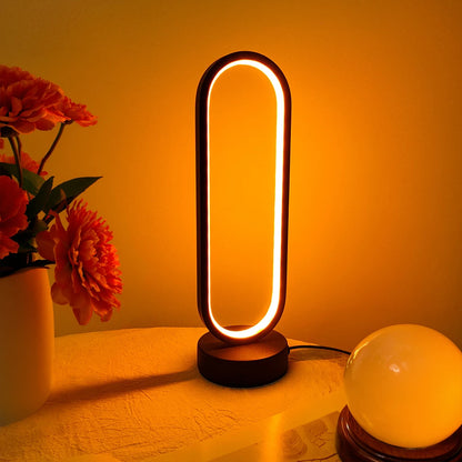 lampe à poser ovale table fleurs boule