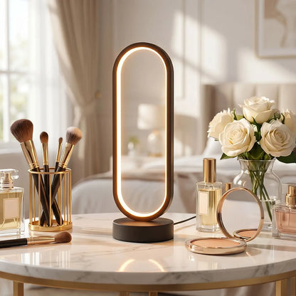 lampe à poser ovale table maquillage