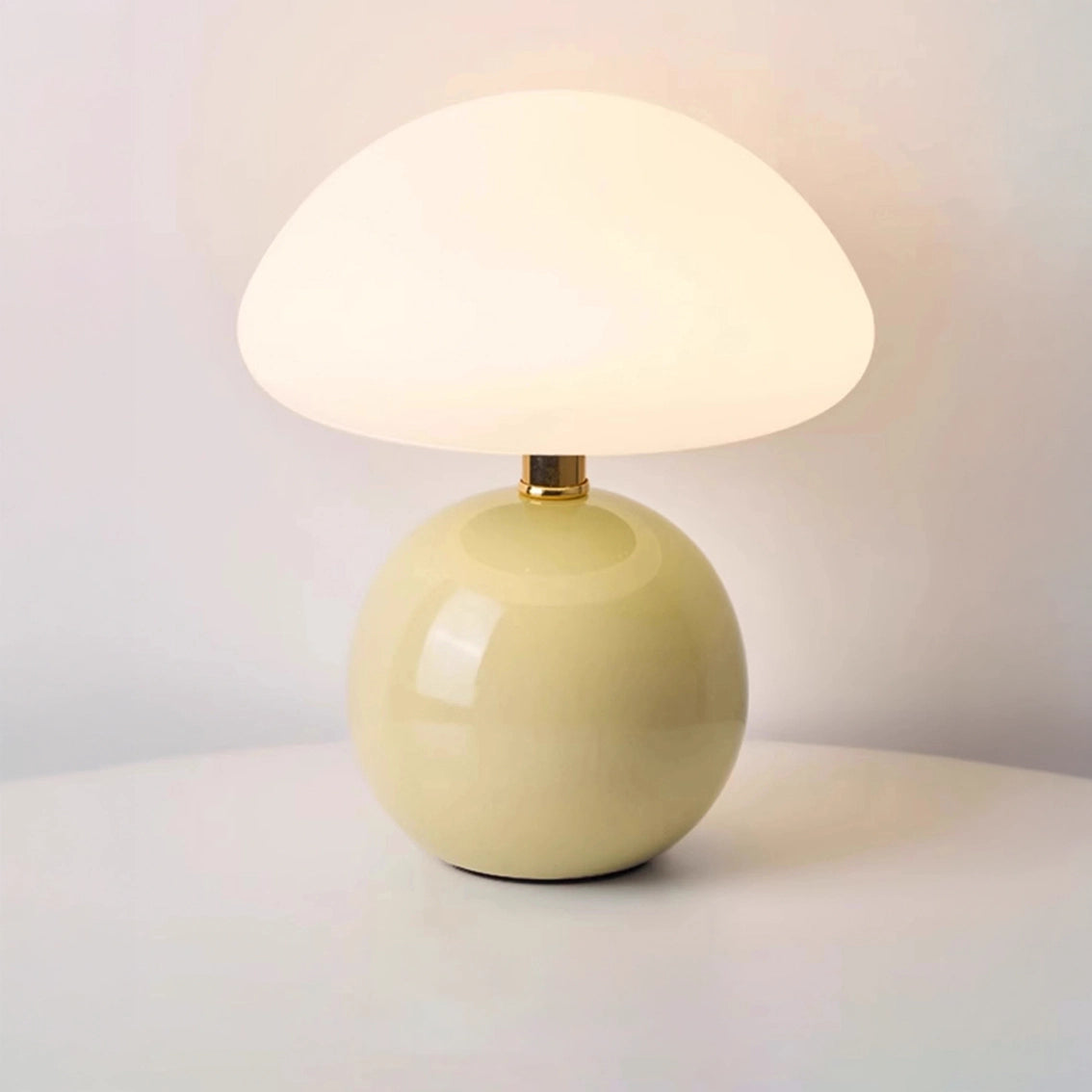 lampe champignon design verte variante