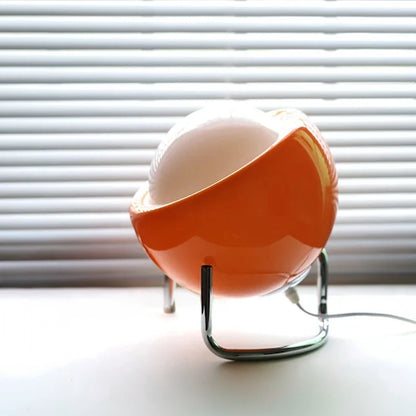 lampe en verre orange boule oeuf stores