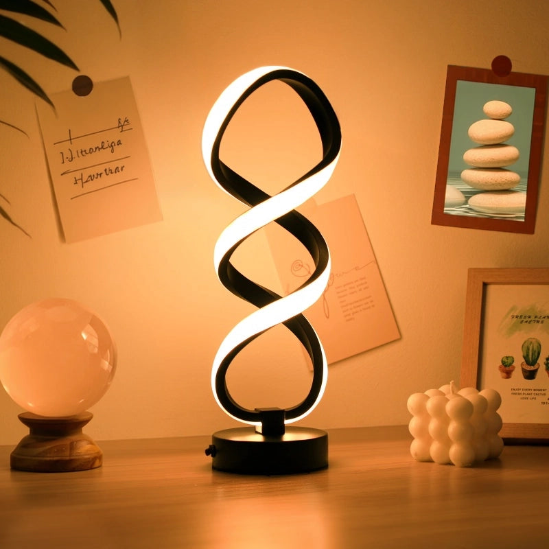 lampes a poser led infinie noir