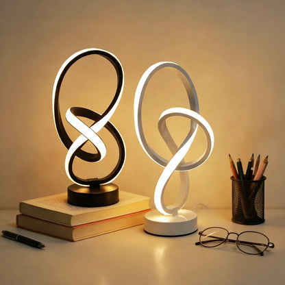 lampes à poser noire blanche lunettes bureau