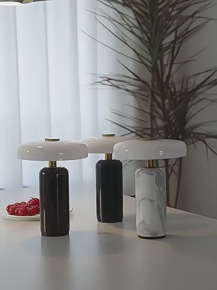 Lampe champignon design vidéo