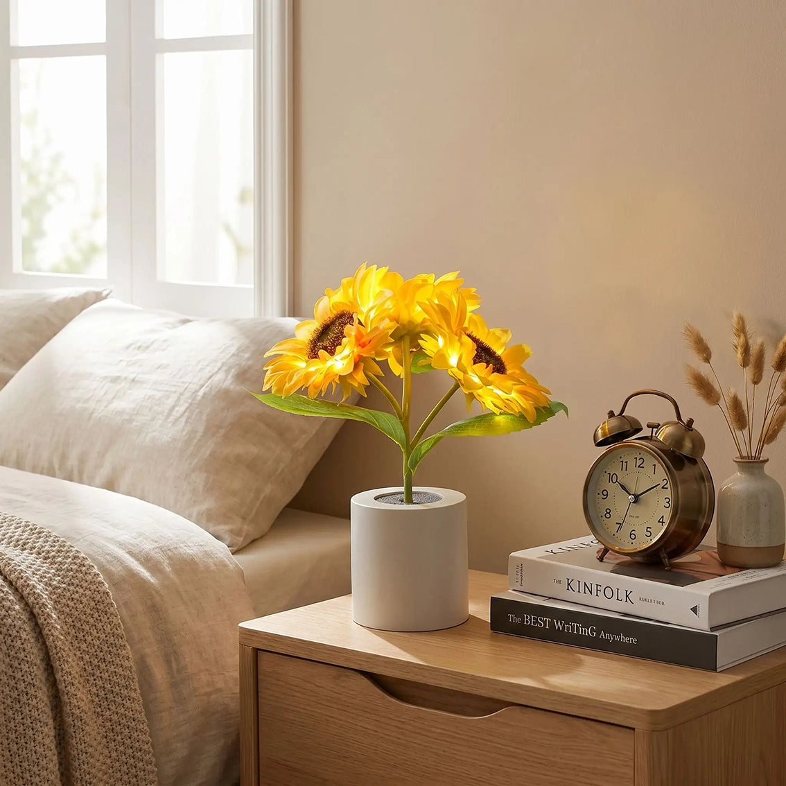veilleuse tournesol chambre réveil