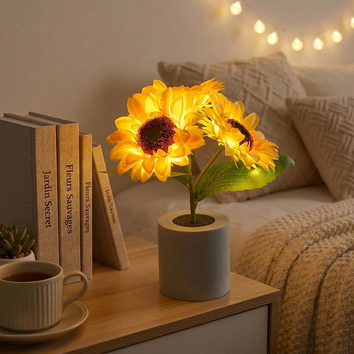 veilleuse tournesol chambre